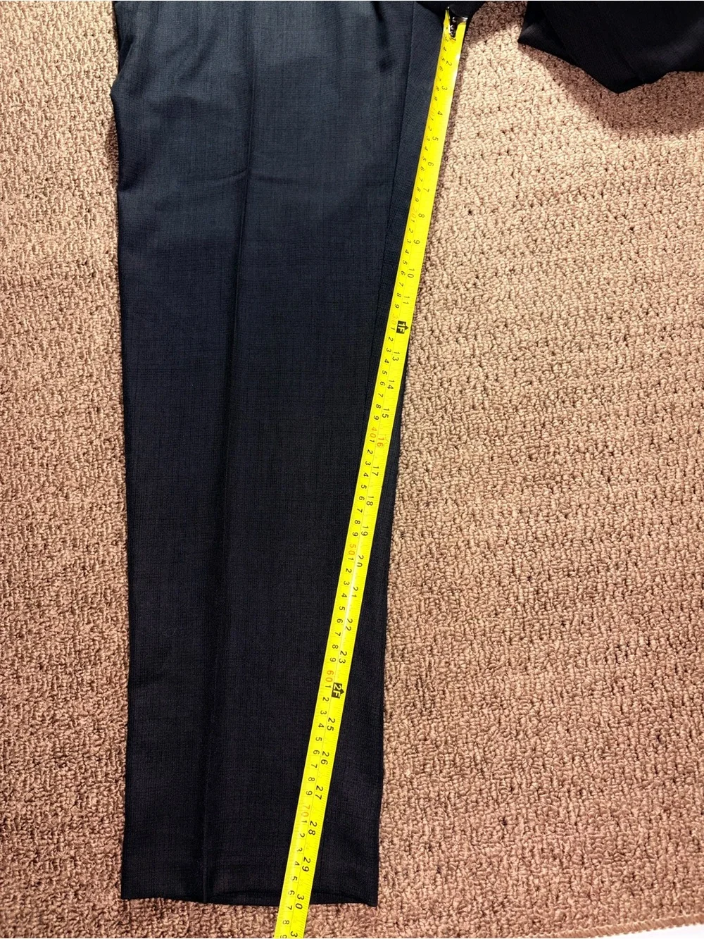Pants Haggar Men's Wide-Leg Dress Pants in Charcoal 38W 30L